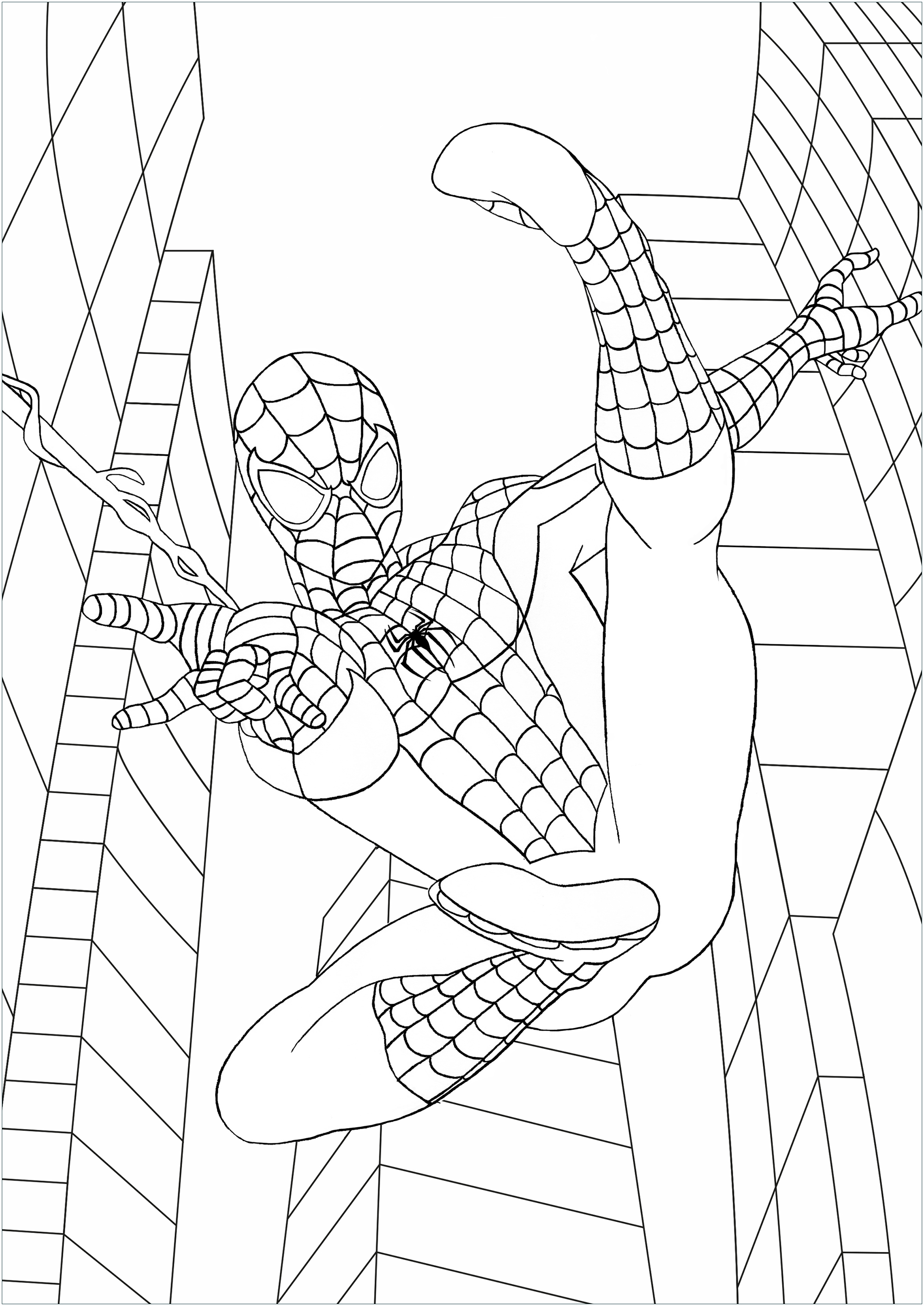 99+ Spider Man Halloween Coloring Pages 3