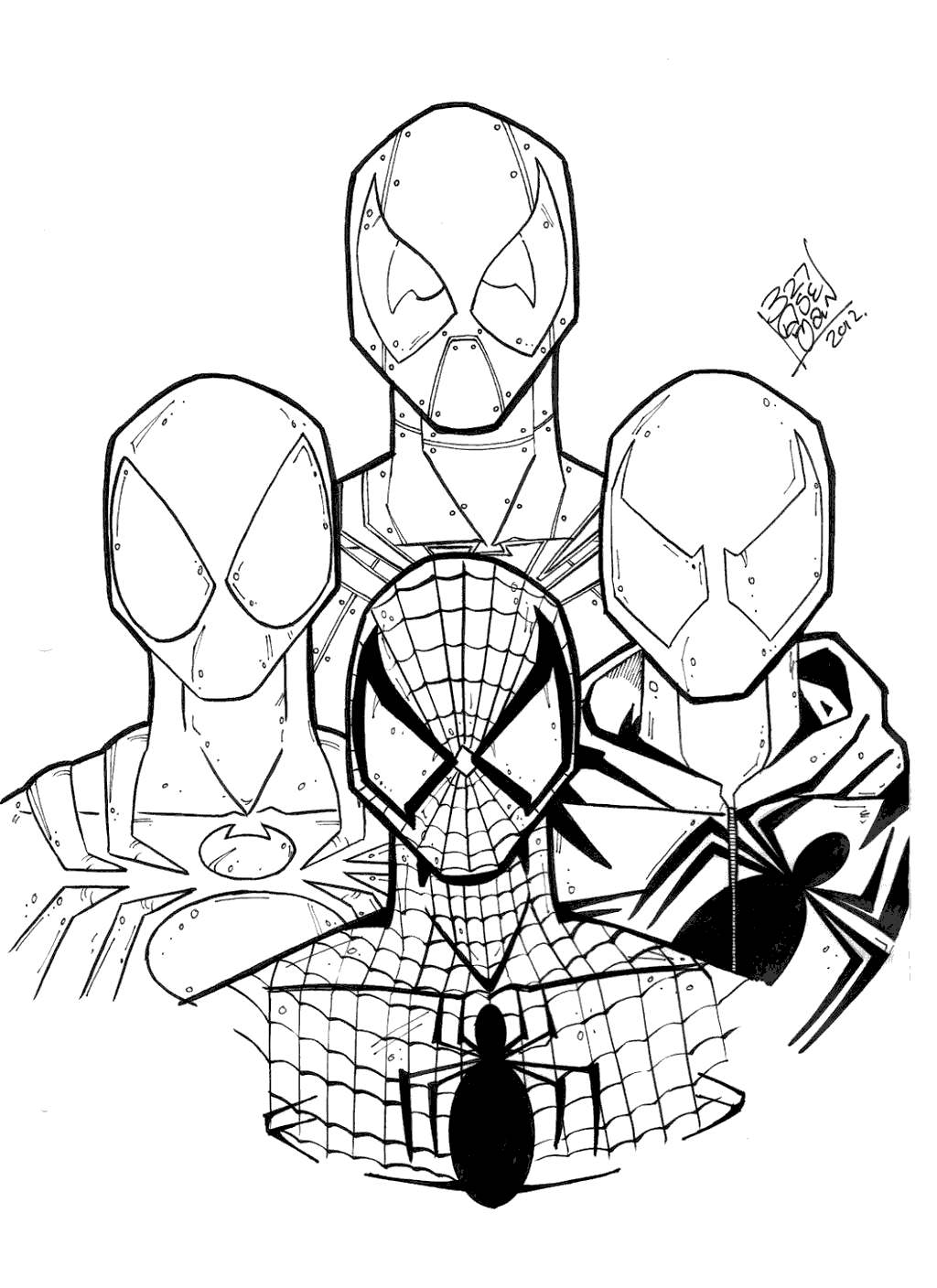 99+ Spider Man Halloween Coloring Pages 37