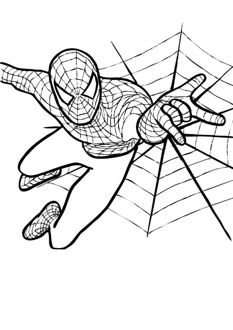 99+ Spider Man Halloween Coloring Pages 4