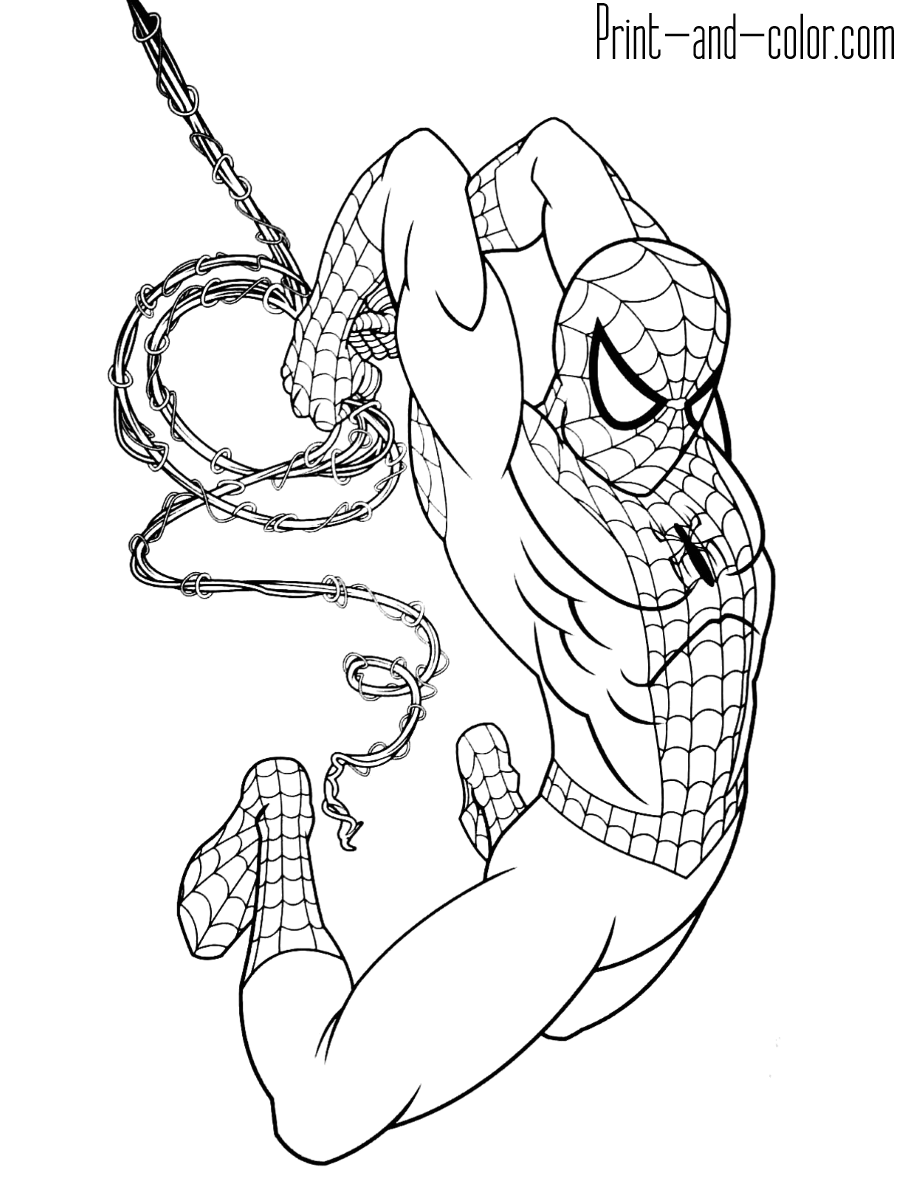 99+ Spider Man Halloween Coloring Pages 45