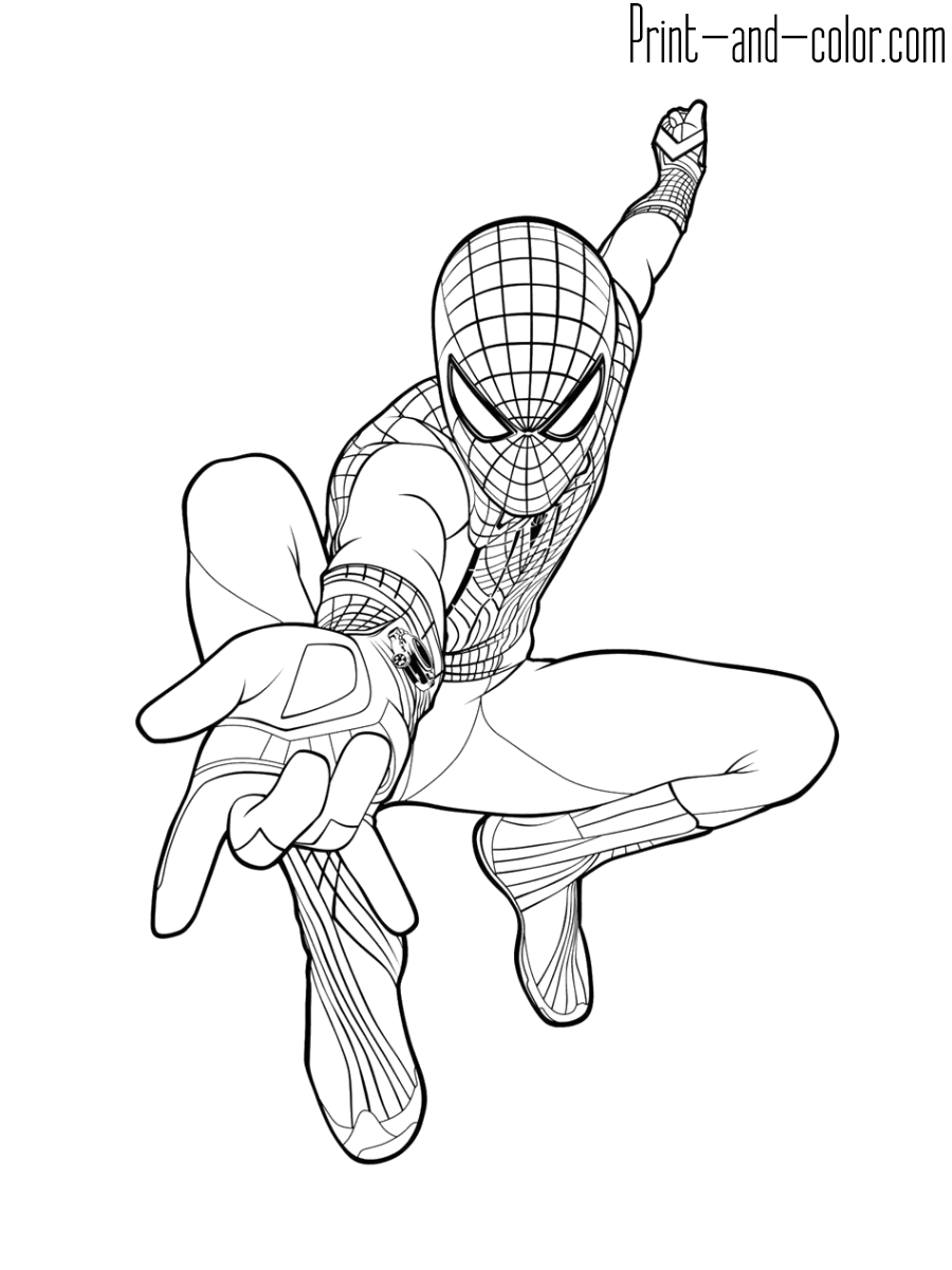 99+ Spider Man Halloween Coloring Pages 60