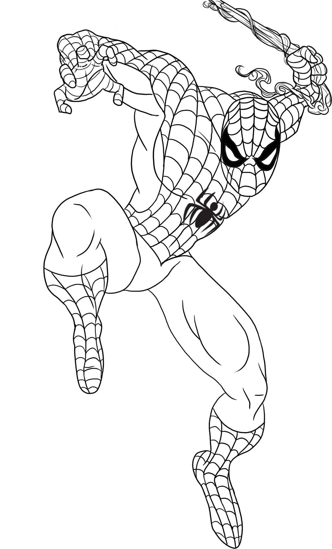 99+ Spider Man Halloween Coloring Pages 7