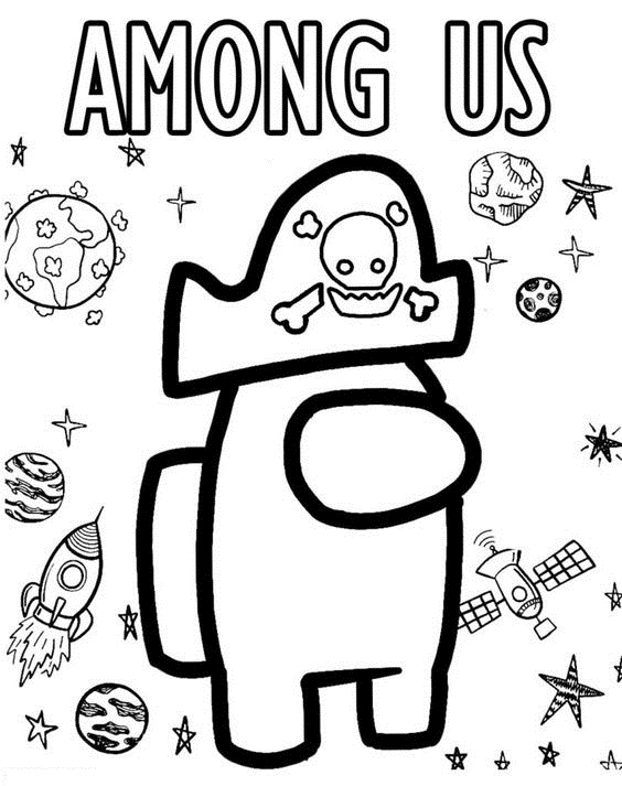 Among Us Coloring Pages for Kids 178