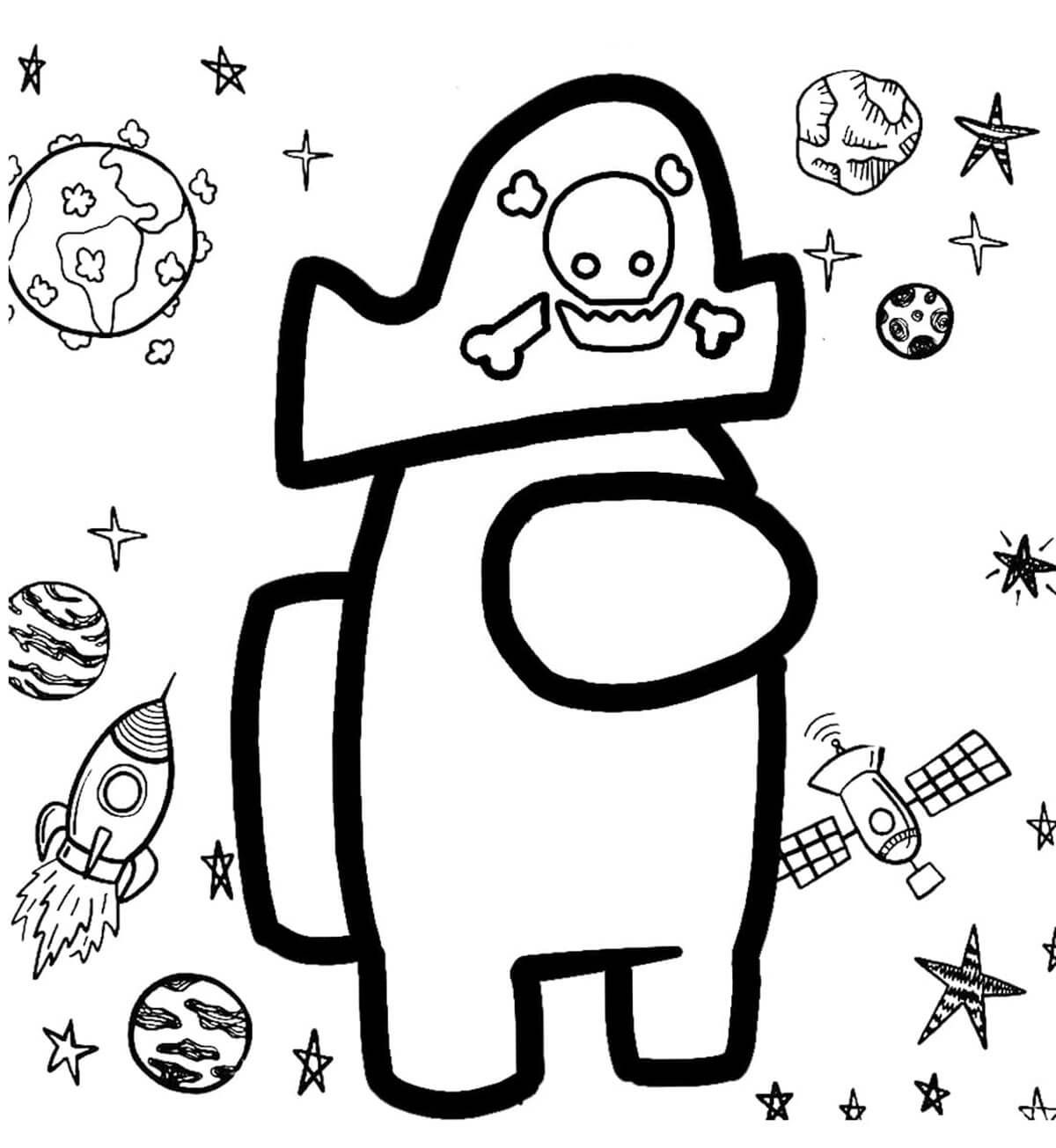 Among Us Coloring Pages for Kids 183