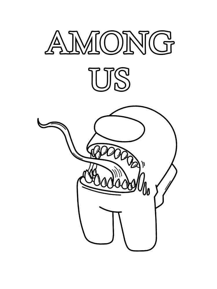 Among Us Coloring Pages for Kids 21