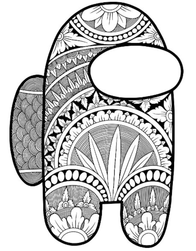 Among Us Coloring Pages for Kids 31