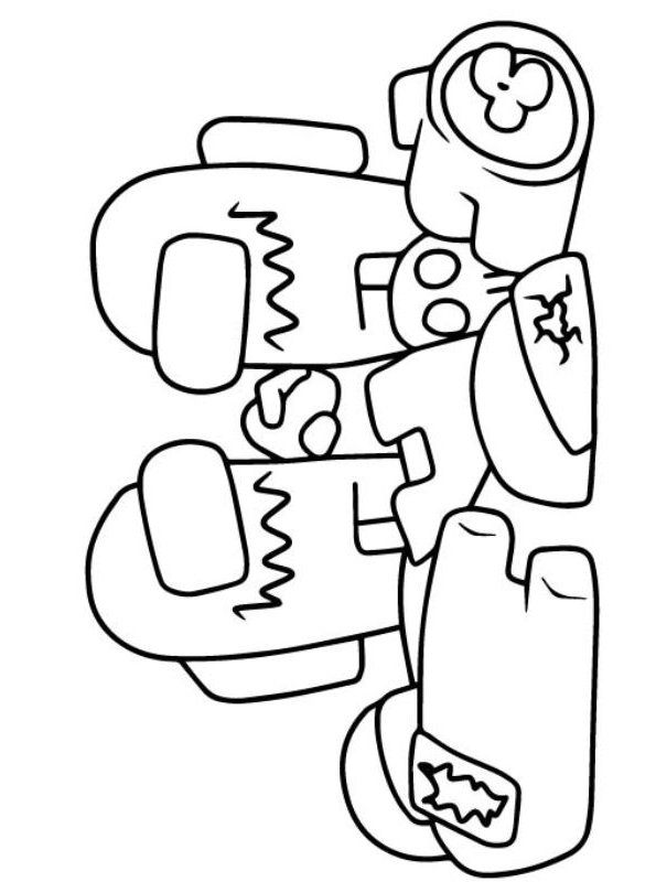 Among Us Coloring Pages for Kids 5