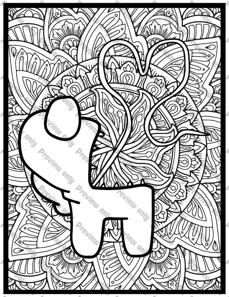 Among Us Coloring Pages for Kids 72