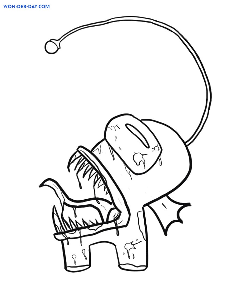 Among Us Coloring Pages for Kids 77