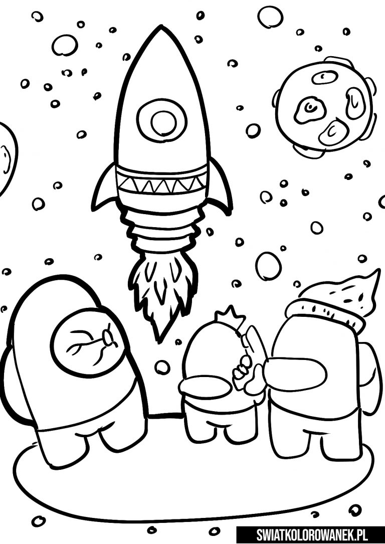 Among Us Coloring Pages for Kids 94