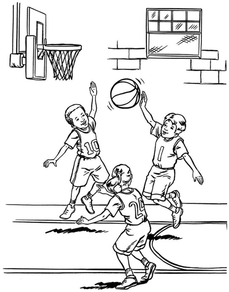 Basketball Coloring Pages Free Printable 10