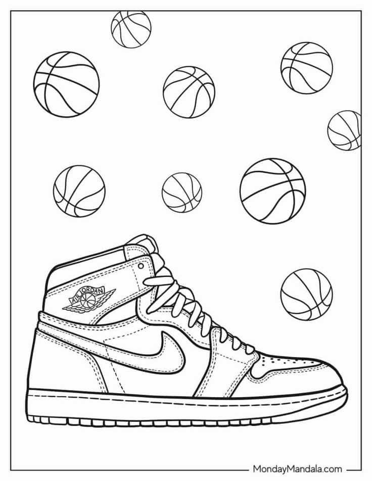 Basketball Coloring Pages Free Printable 13