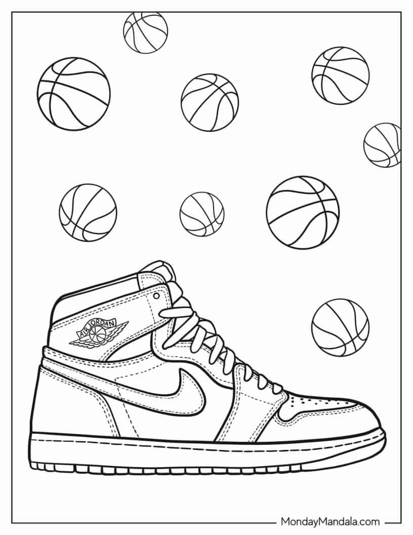 Basketball Coloring Pages Free Printable 144