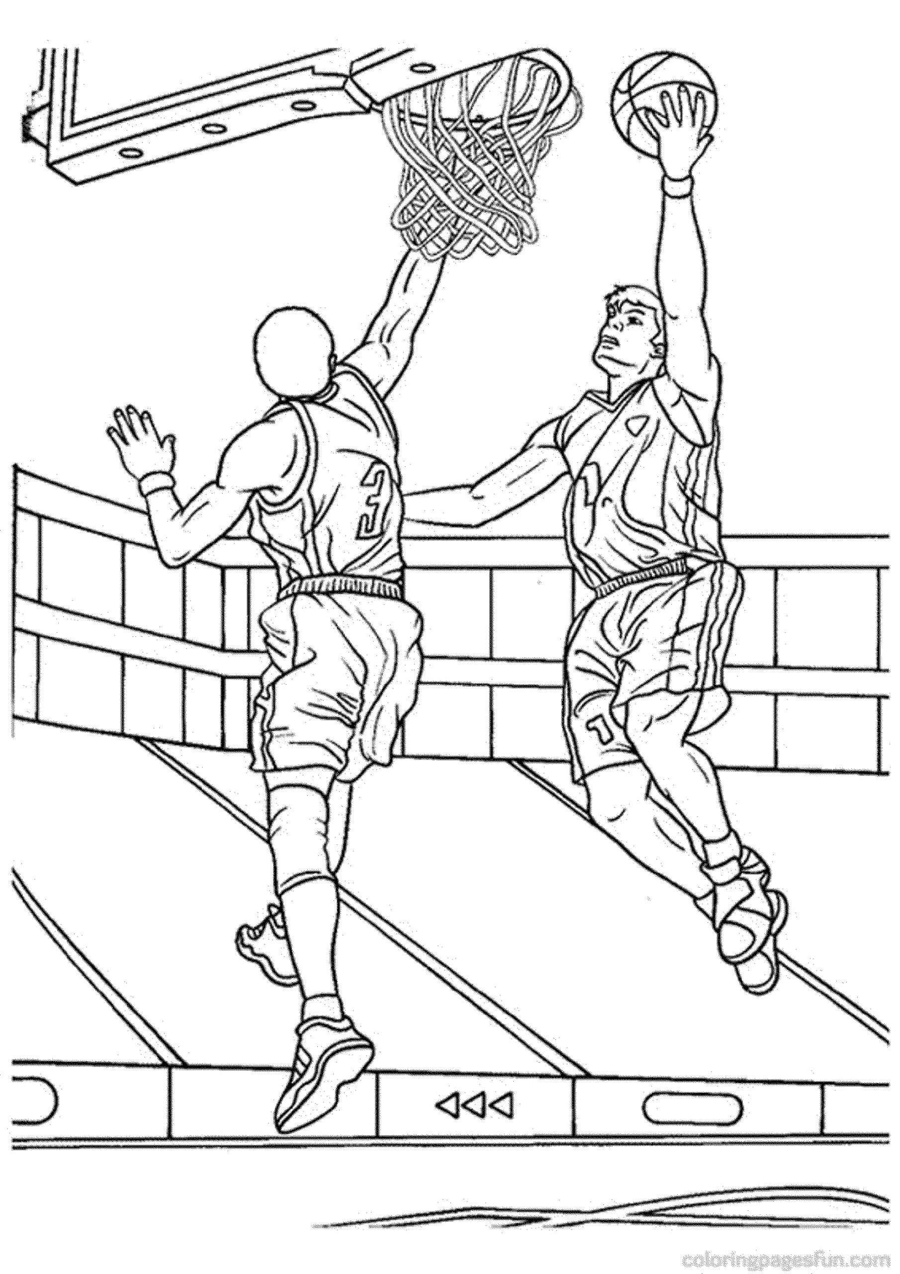 Basketball Coloring Pages Free Printable 15