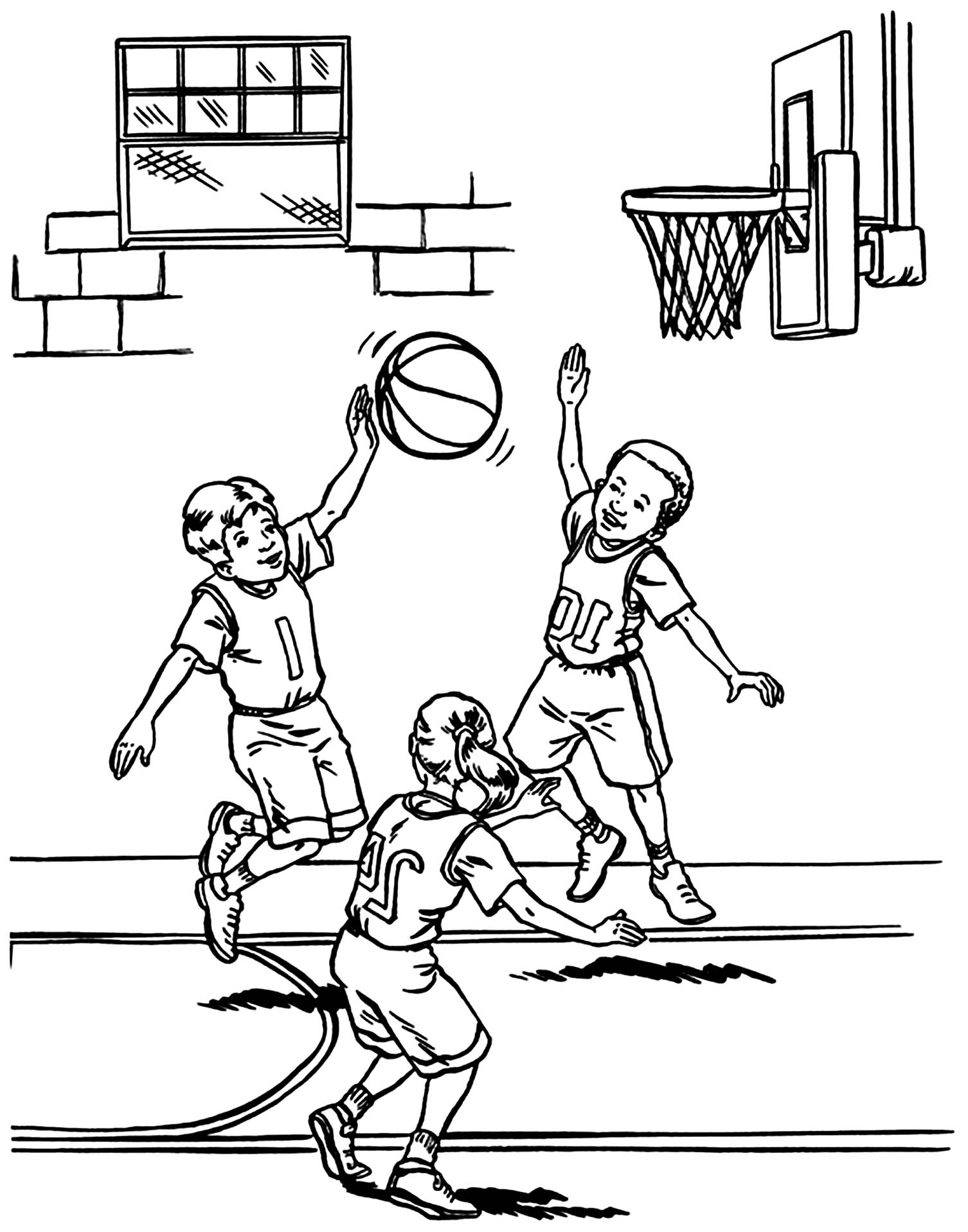 Basketball Coloring Pages Free Printable 181