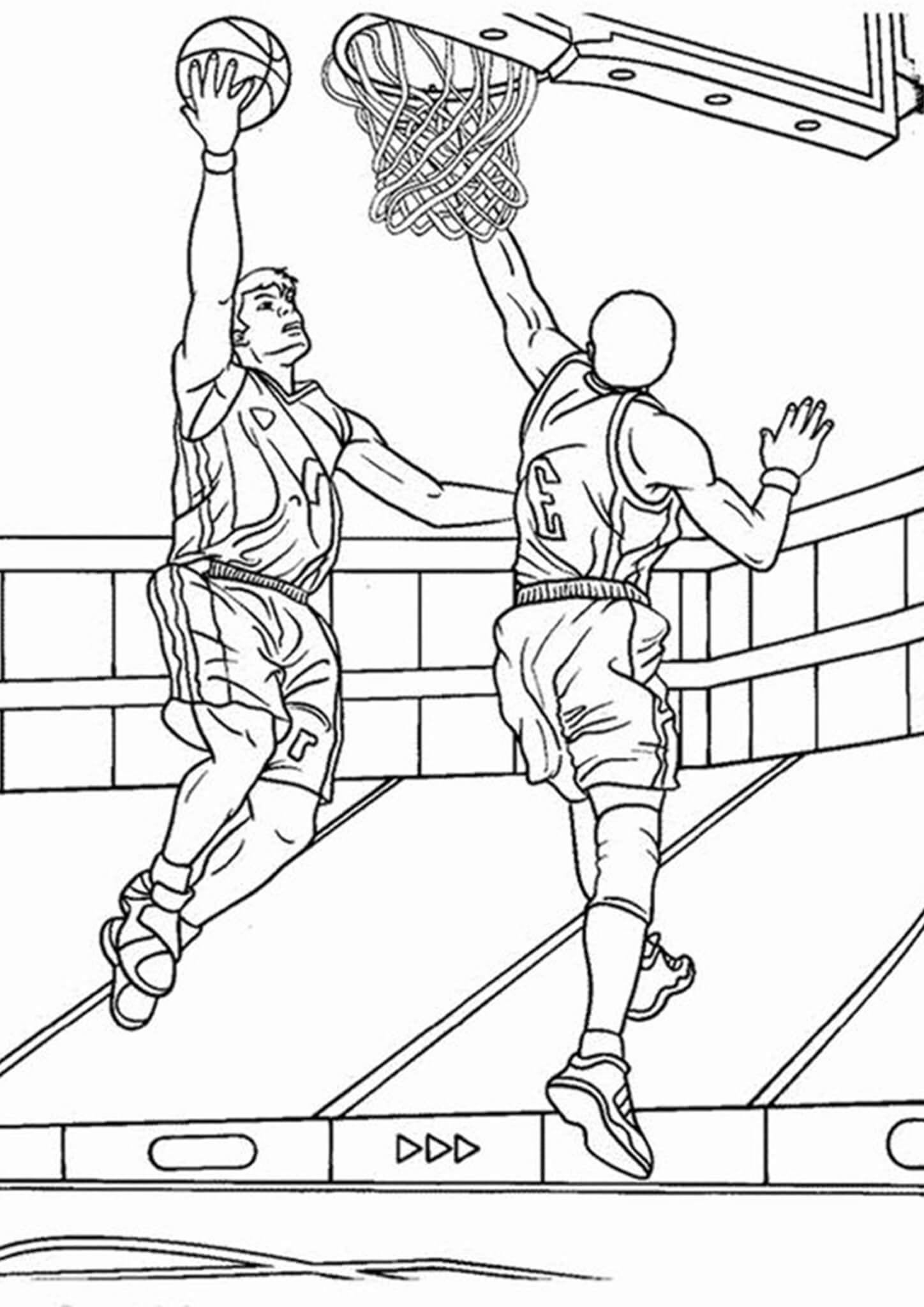 Basketball Coloring Pages Free Printable 19