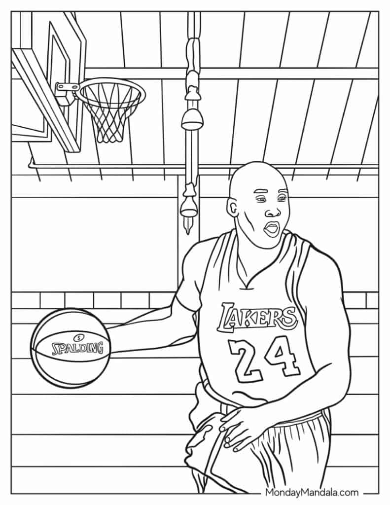 Basketball Coloring Pages Free Printable 195