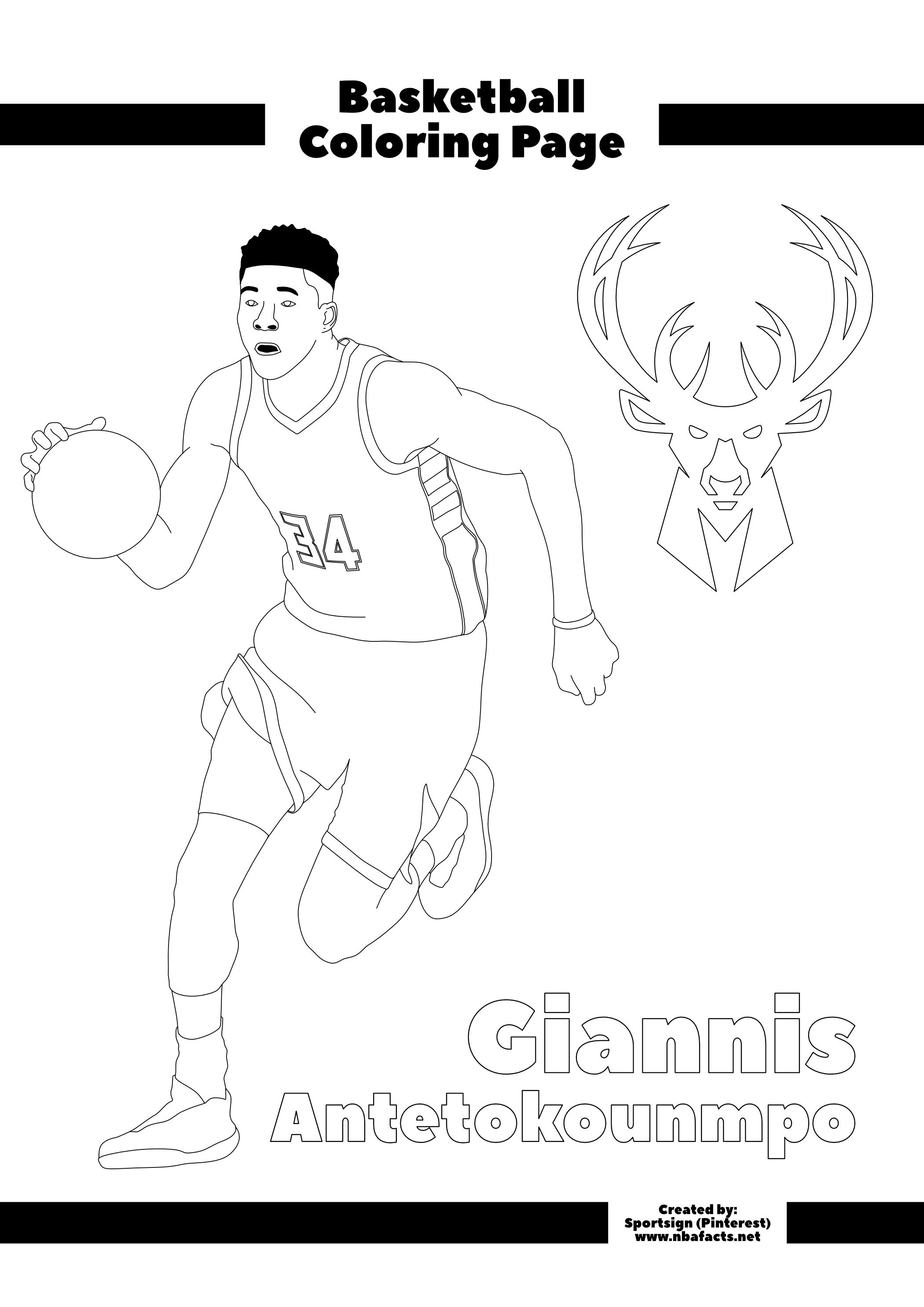 Basketball Coloring Pages Free Printable 196