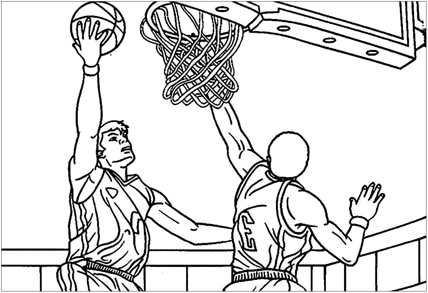 Basketball Coloring Pages Free Printable 20