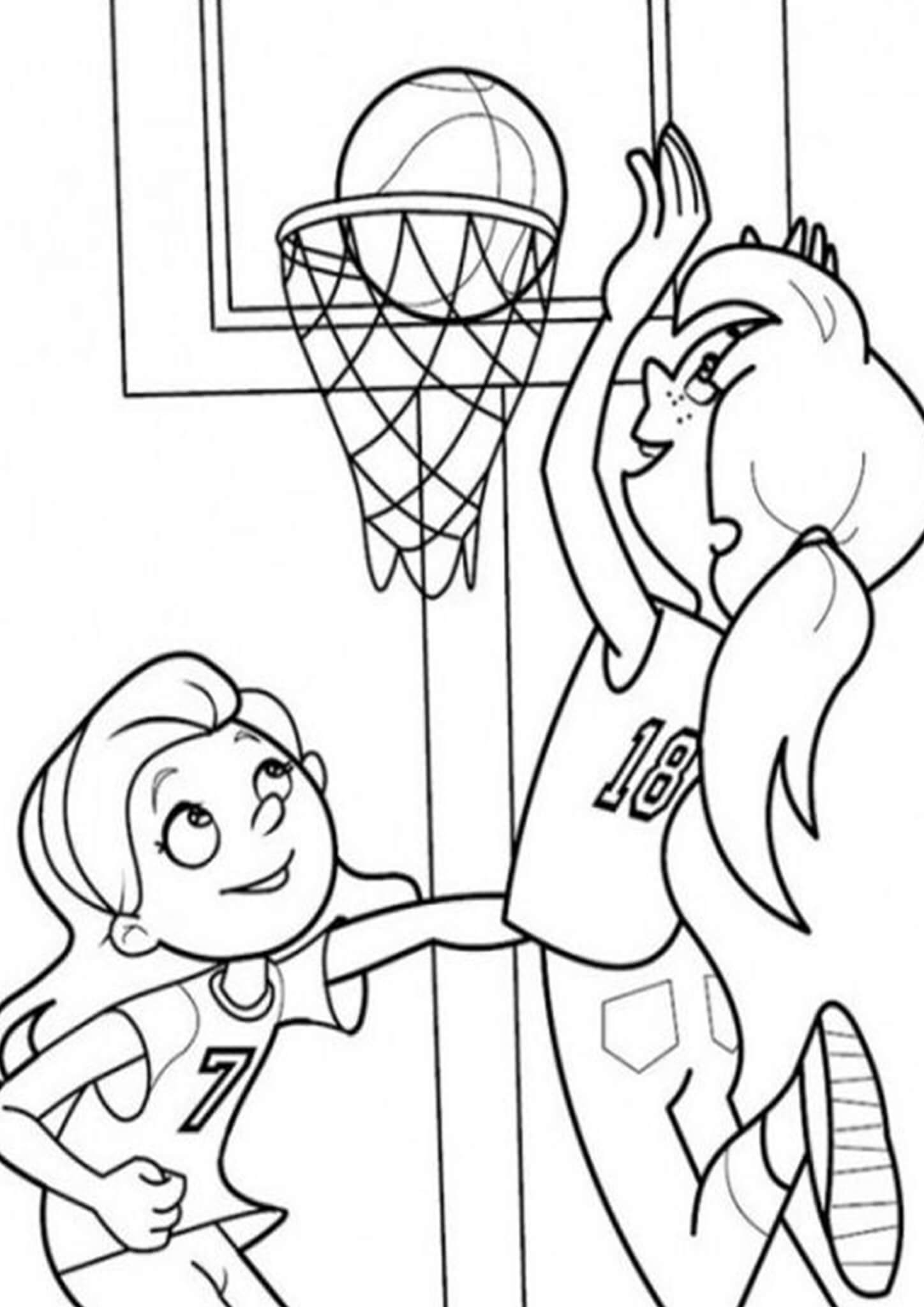 Basketball Coloring Pages Free Printable 40