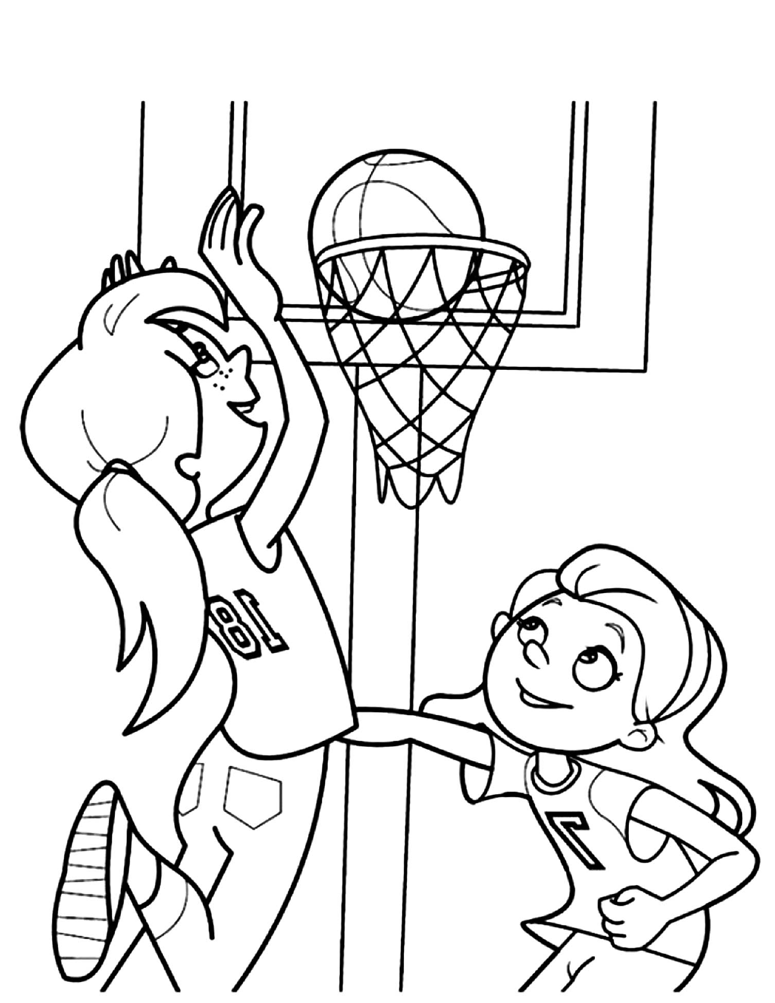 Basketball Coloring Pages Free Printable 50