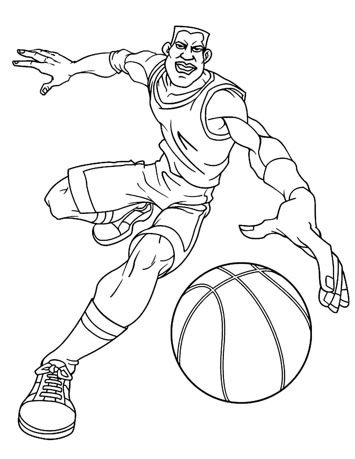 Basketball Coloring Pages Free Printable 6