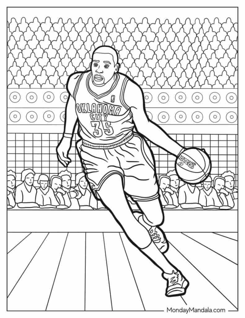 Basketball Coloring Pages Free Printable 68