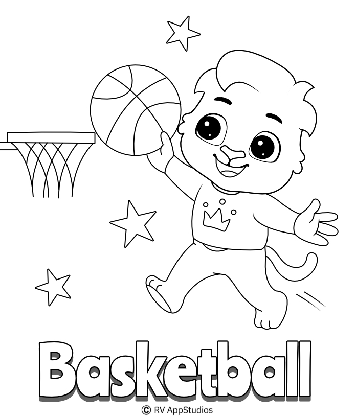 Basketball Coloring Pages Free Printable 91