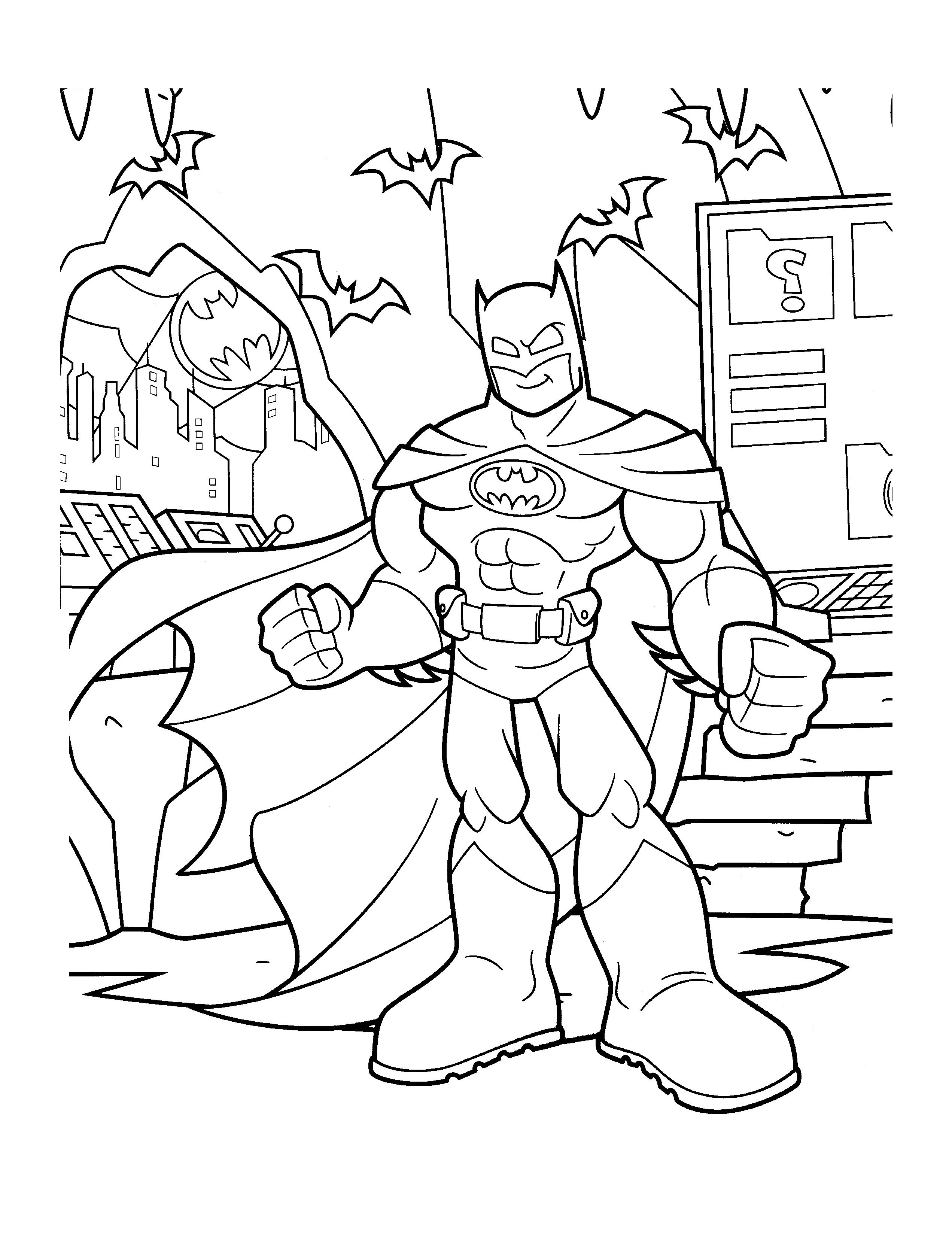 Batman Coloring Sheets Free Printable 2