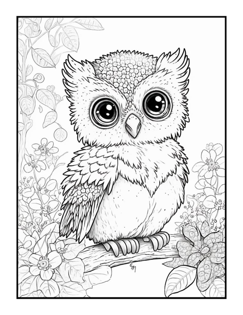 Cute Animals Coloring Pages Free Printable 10