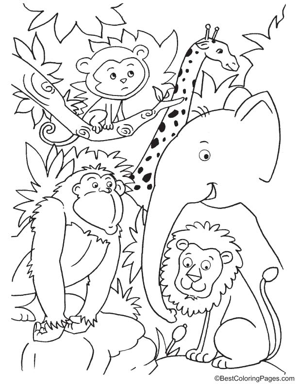 Cute Animals Coloring Pages Free Printable 11