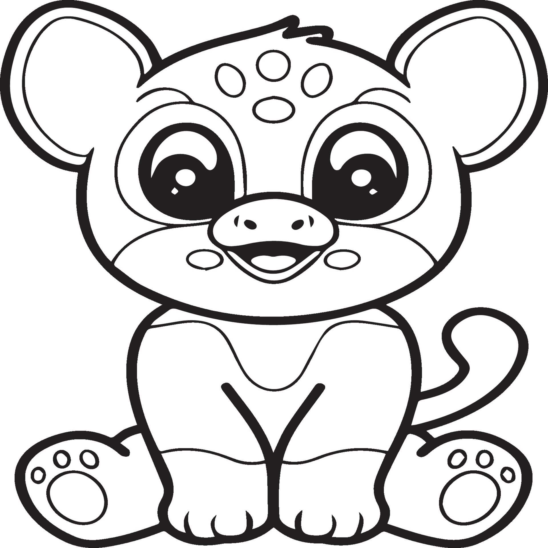 Cute Animals Coloring Pages Free Printable 15