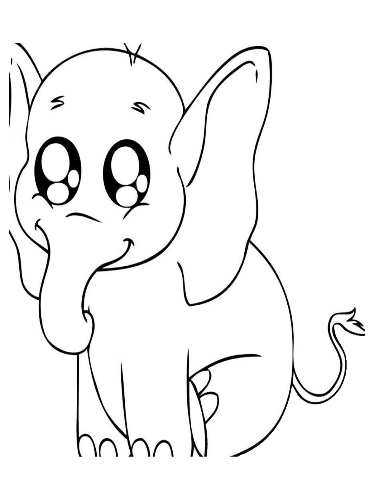 Cute Animals Coloring Pages Free Printable 2