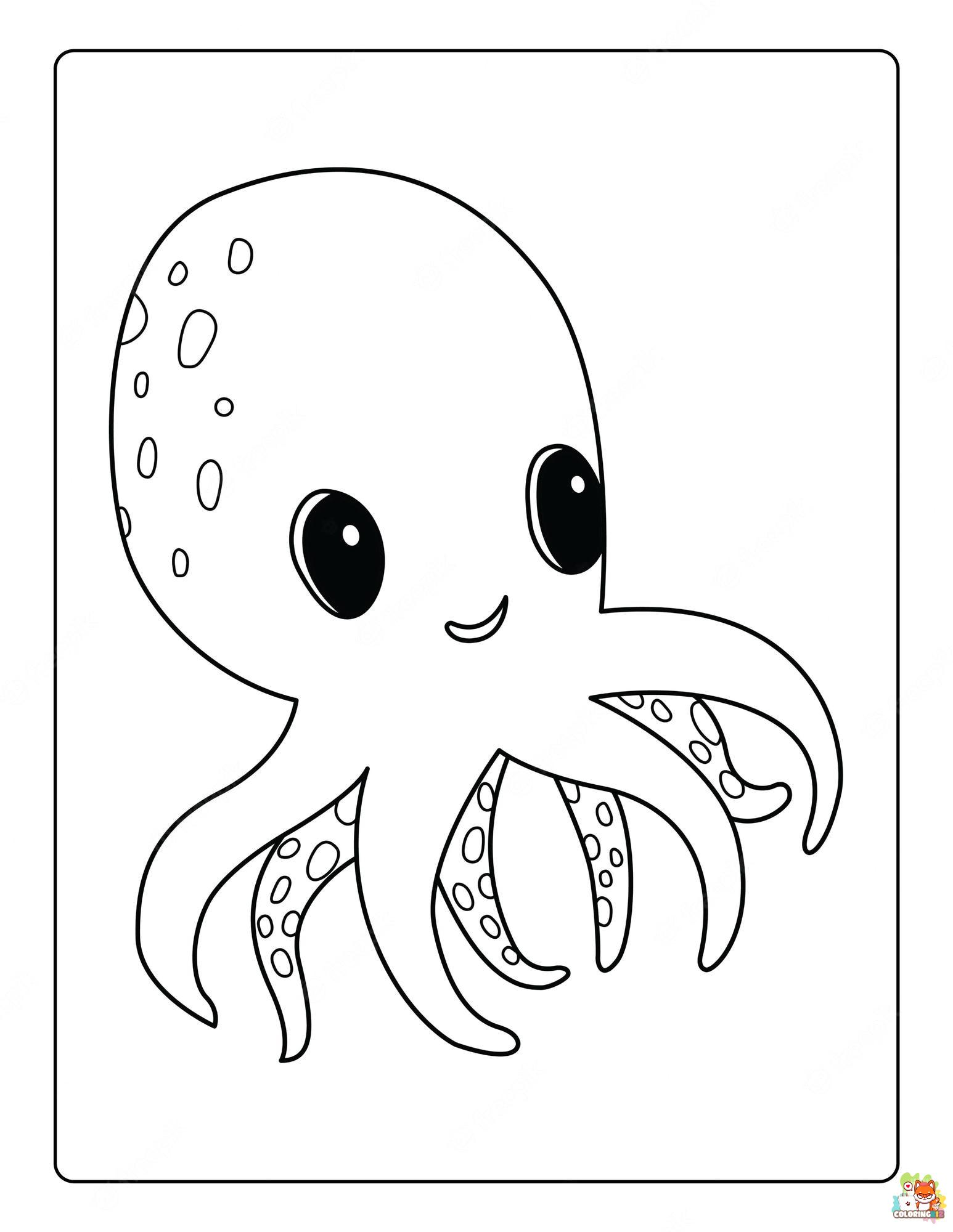 Cute Animals Coloring Pages Free Printable 28