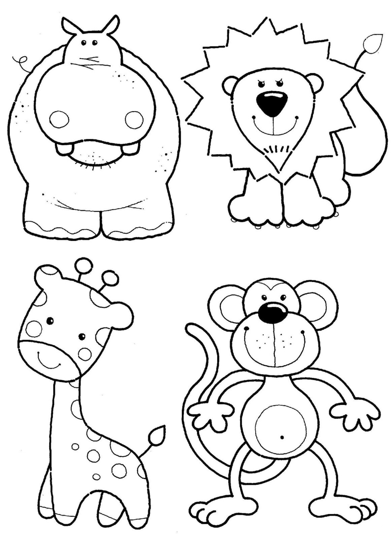 Cute Animals Coloring Pages Free Printable 79