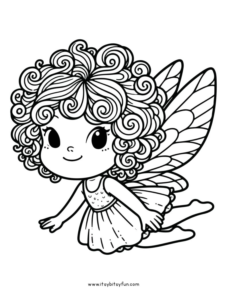 Fairies Coloring Pages Free Printable 108