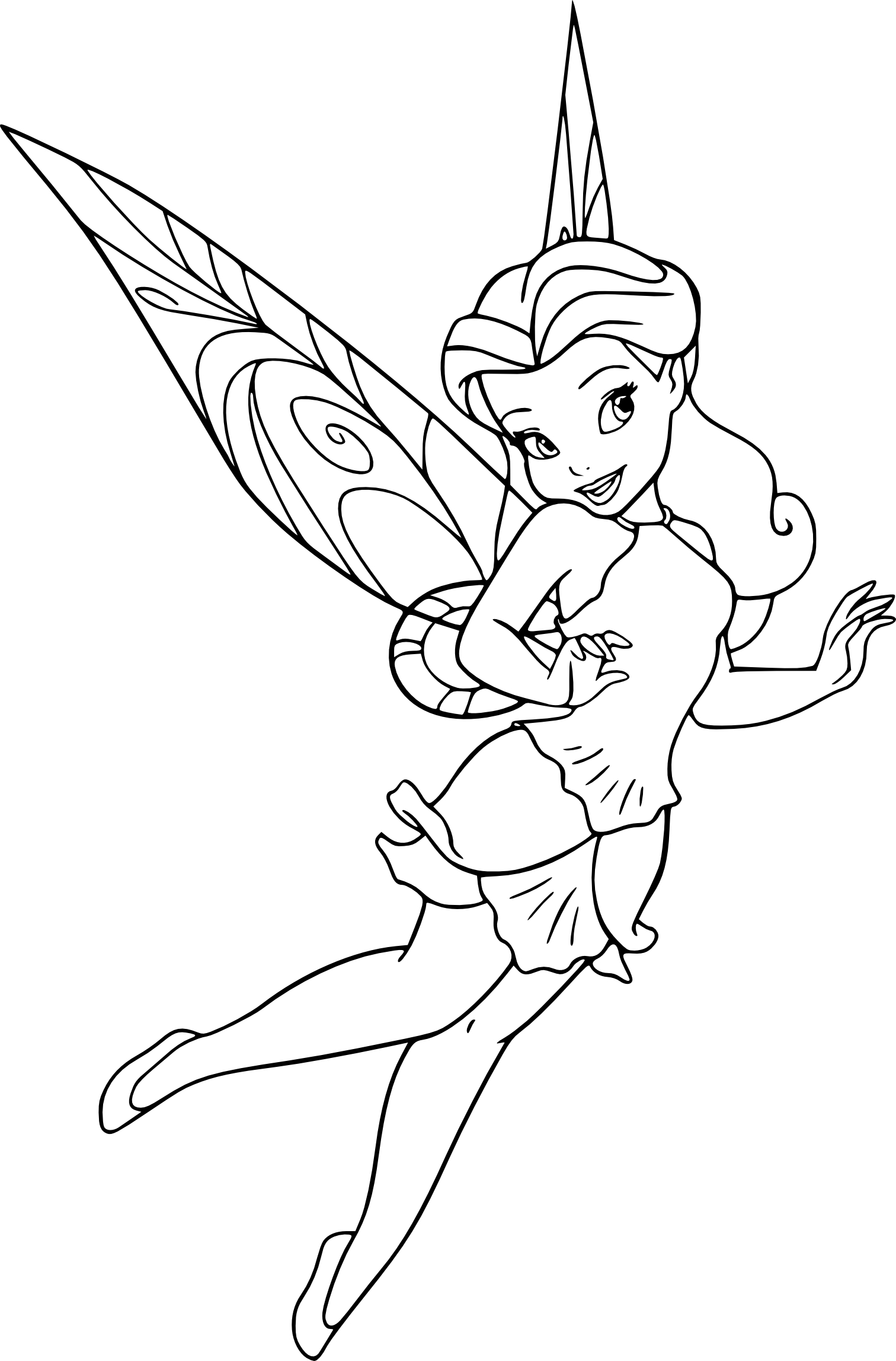 Fairies Coloring Pages Free Printable 109