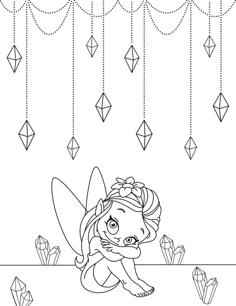 Fairies Coloring Pages Free Printable 110