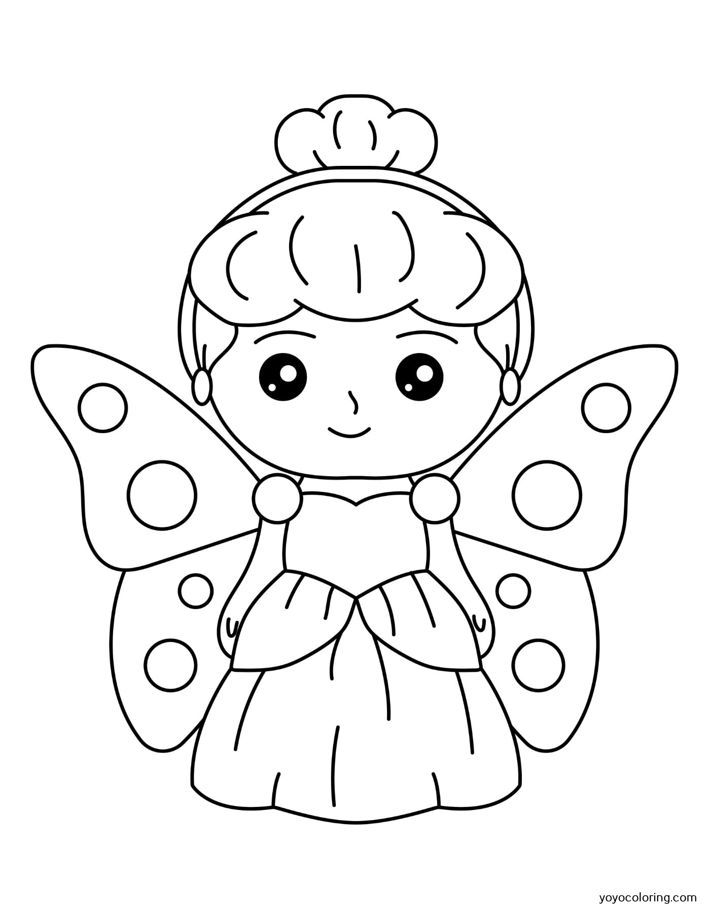 Fairies Coloring Pages Free Printable 114