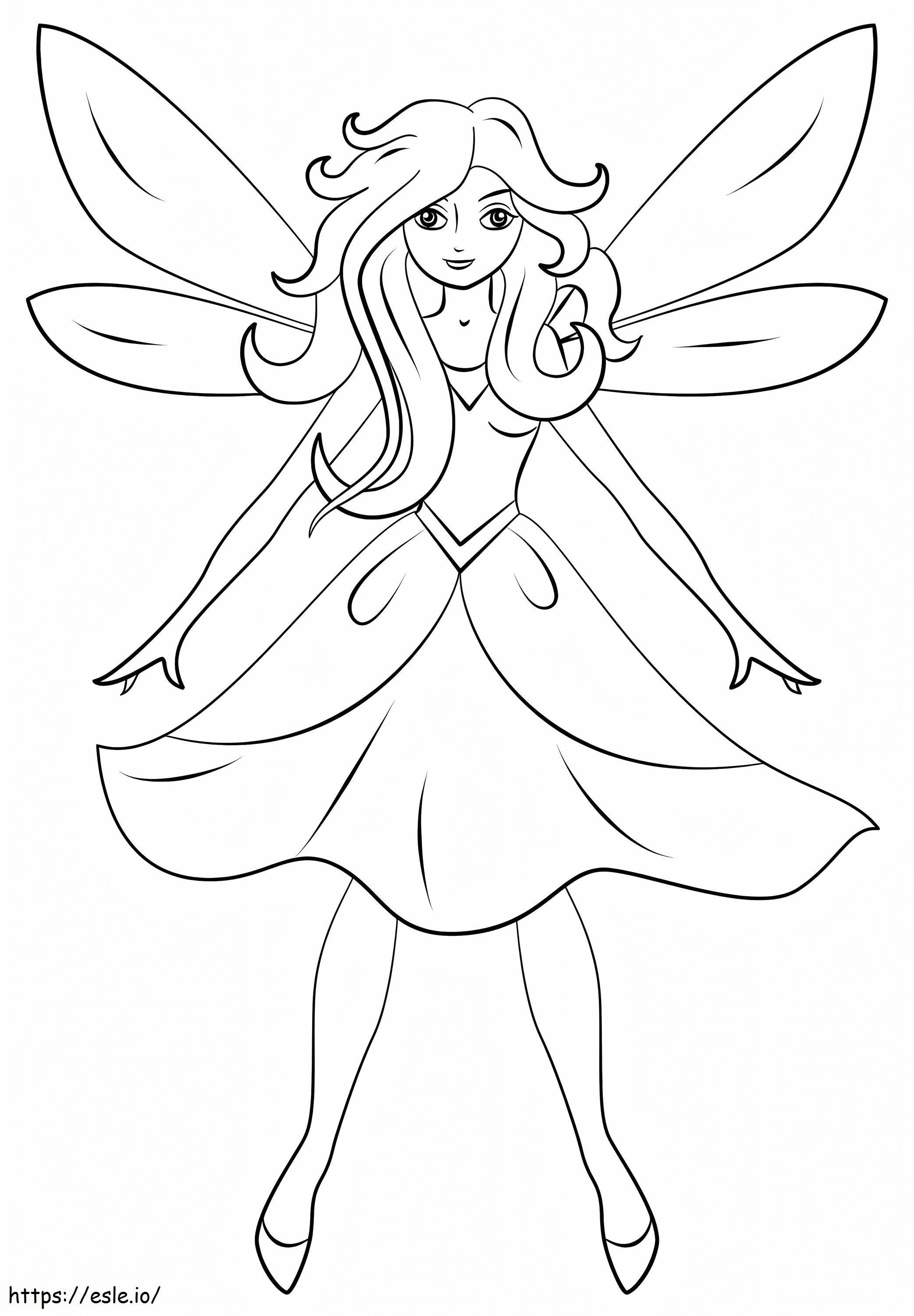 Fairies Coloring Pages Free Printable 116