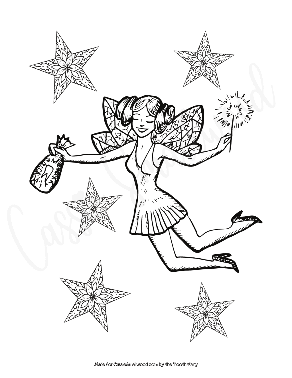 Fairies Coloring Pages Free Printable 117