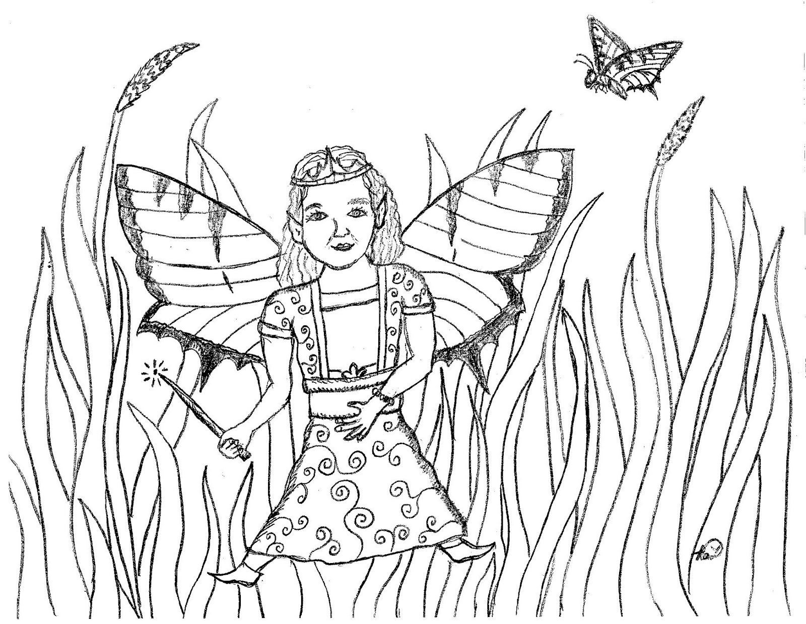 Fairies Coloring Pages Free Printable 119