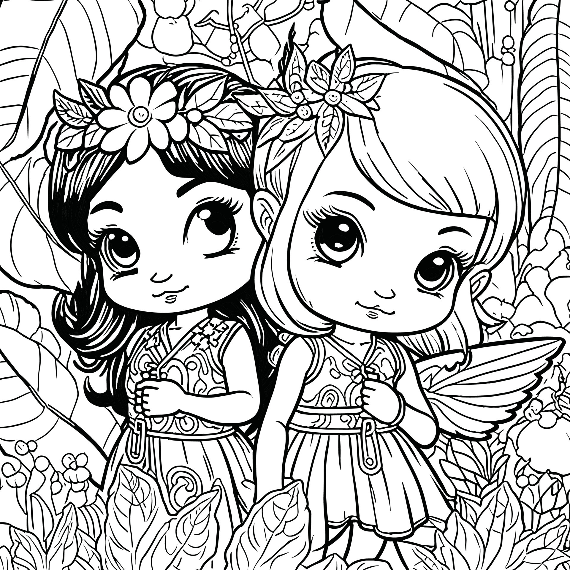 Fairies Coloring Pages Free Printable 127