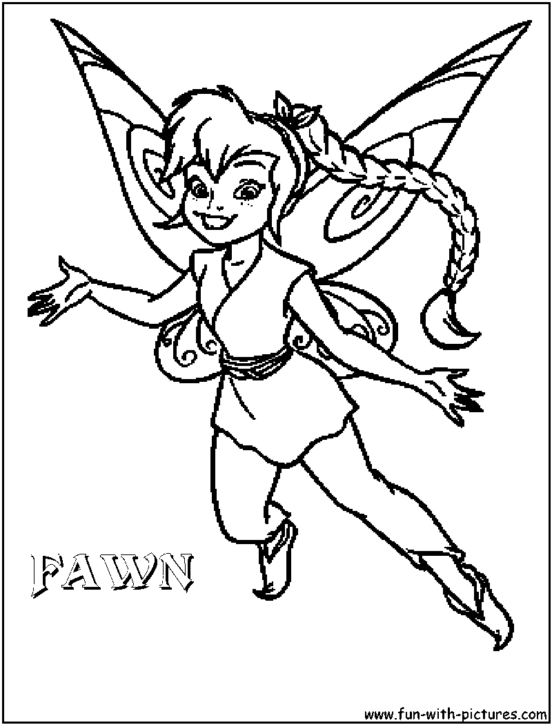 Fairies Coloring Pages Free Printable 13