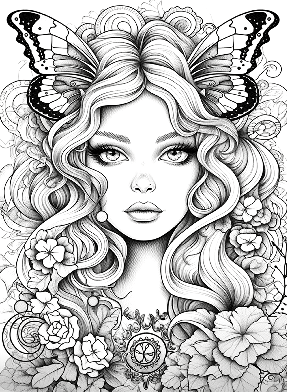 Fairies Coloring Pages Free Printable 137