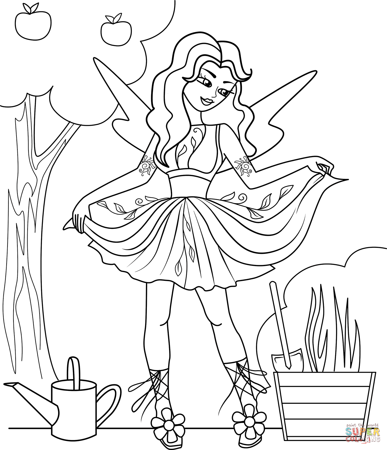 Fairies Coloring Pages Free Printable 138