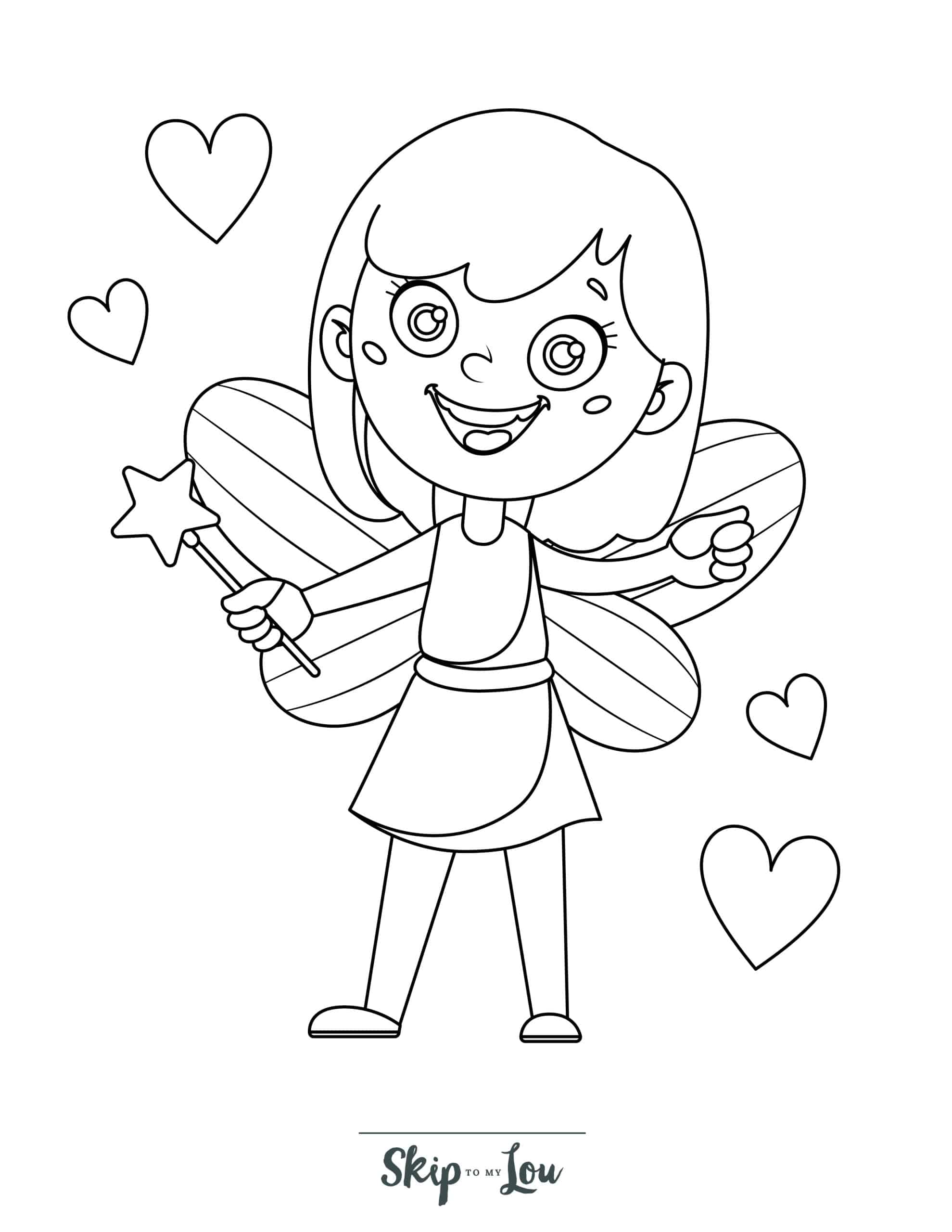 Fairies Coloring Pages Free Printable 141