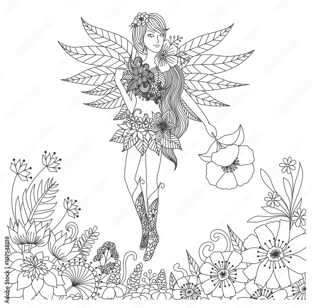 Fairies Coloring Pages Free Printable 142