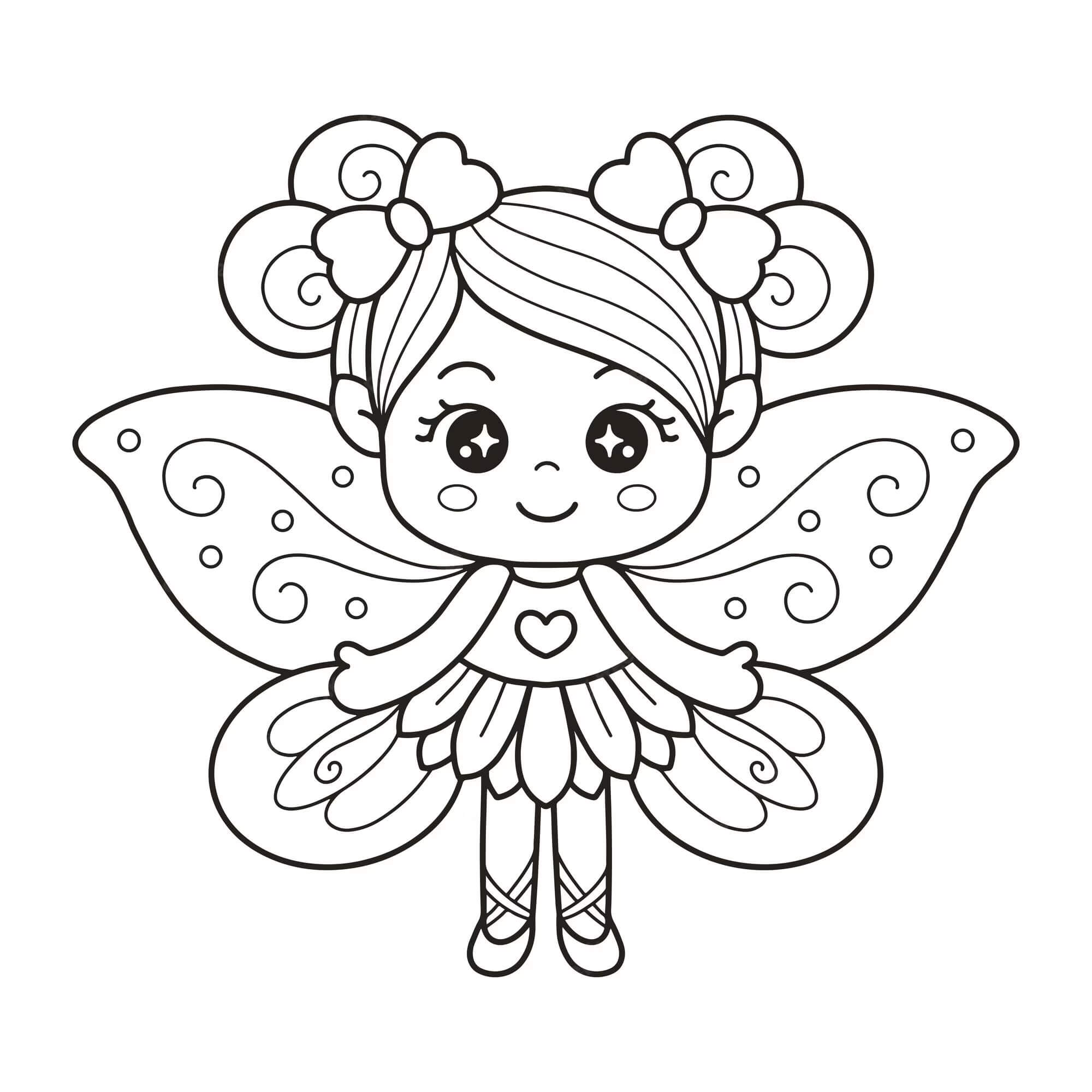 Fairies Coloring Pages Free Printable 143