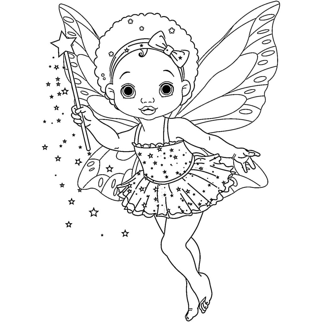 Fairies Coloring Pages Free Printable 145